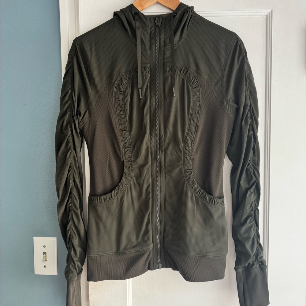 Lululemon Green Zip-Up Hooded Jacket